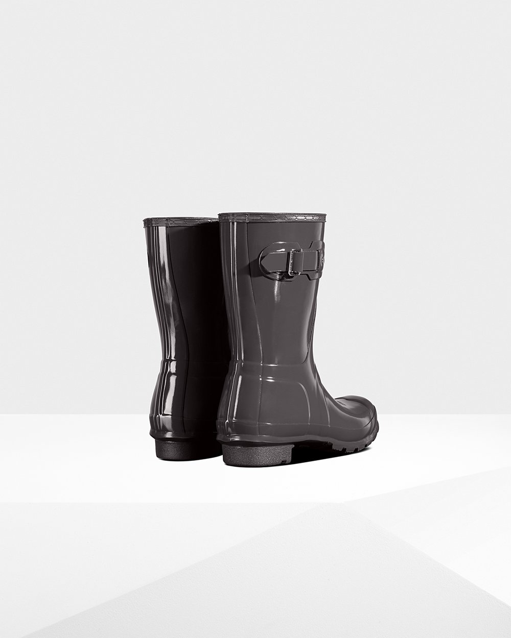 Galochas Curtas Hunter Feminina Cinzentas - Original Gloss - 35DGHTSNW